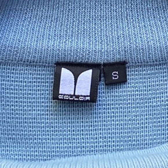 NWOT ~ COULOIR Wool Light Blue Mock Turtleneck Sweater ~ Women's Size SMALL - Picture 6 of 6